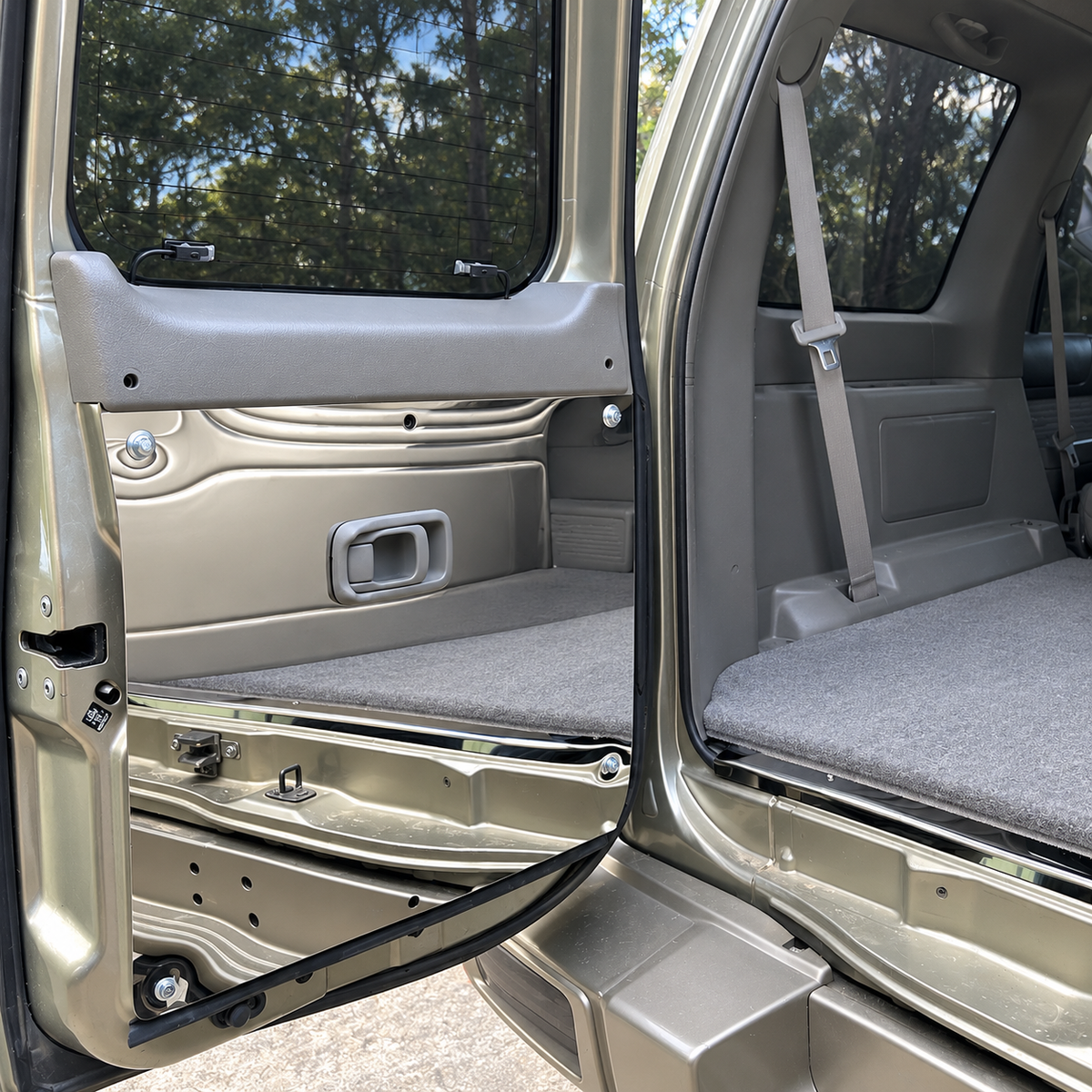 GU Patrol Stainless Barn Door Cards & Rear Sill